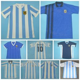 Vinatge Cerati Soccer Jersey 1978 1986 1994 1997 Retro Gallardo Caniggia Redondo Ortega Aimar Tevez Zanetti Diego Football Shirt Kits National Team Agentinging