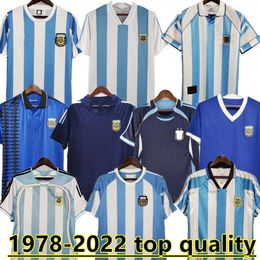 1978 1986 1998 Argentinië Retro voetbalshirt Maradona 1994 1996 2000 2001 2006 2010 Kempes Batistuta Riquelme HIGUAIN KUN AGUERO CANIGGIA AIMAR voetbalshirts 8888