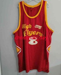 1978 High Flyers #8 Rucker Throwback Jersey Personalice cualquier nombre Nombre Jersey Stitched