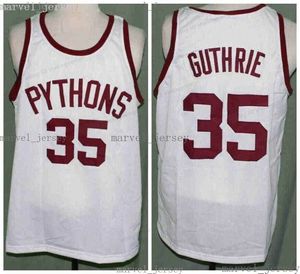 1979 Film Moïse Guthrie # 35 Pythons Basketball Jerseys Le poisson qui a sauvé les hommes cousus