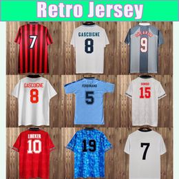 1980 Keegan Retro Mens voetbalshirts Owen Scholes Shearer Neville Sheringham Gascoigne Home Away Away 3rd Football Shirt Short Sleeve Uniforms