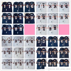 1980 vintage throwback voetbal 34 Walter Payton Jerseys McMahon Devin Hester Richard Dent Gale Sayers Mike Singletary Dick Butkus Brian Urlacher Hampton