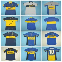 1981 1996 1999 2001 2005 Vintage Boca Juniors Retro Roman Soccer Jersey Palermo Palacio Riquelme Gimenez Guillermo Football Shirt Kits