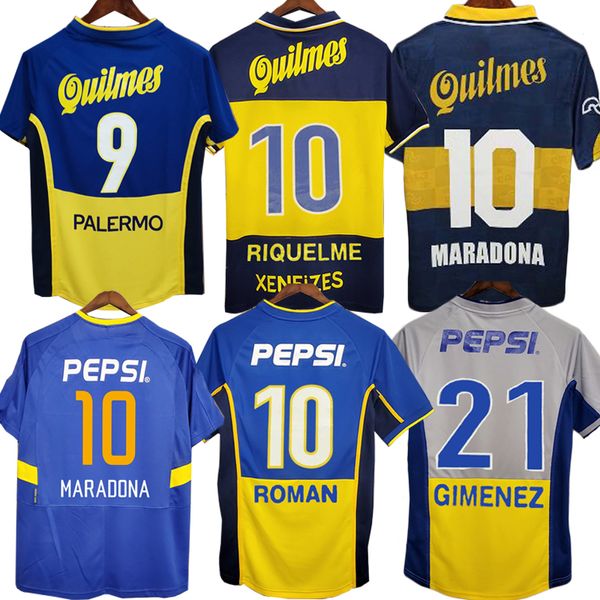 1981 Boca Juniors Retro Jerseys Classic Vintage MARADONA Mangas largas Fútbol BENEDETTO MARCOS ROJO CARLITOS TEVEZ BARCO MEDINA 20 21 22 23 24 ROMAN camiseta de fútbol