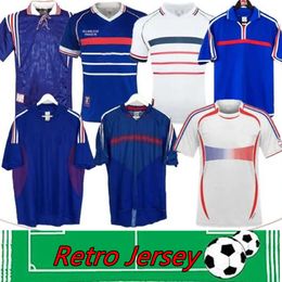 1998 sudadera vintage de jersey1982 84 86 88 90 98 06 18Zidane Maillot Foot Rezeguet Vieira Chemise de Classic de Football Club Vintage Sweatshirt