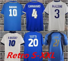 1982 Italië Retro voetbalshirt 1990 1996 1998 2000 THUISVOETBAL 1994 Maldini Baggio Donadoni Schillaci Totti Del Piero 2006 Pirlo Inzaghi buffon 999