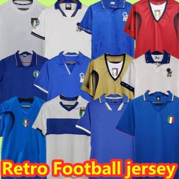 1982 Italia Camiseta de fútbol retro 1990 1996 1998 2000 FÚTBOL CASERO 1994 Maldini Baggio Donadoni Schillaci Totti Del Piero 2006 Pirlo Inzaghi Buffon Materazzi