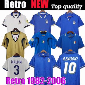 1982 Italië Retro voetbalshirt 1990 1996 1998 2000 THUISVOETBAL 1994 Maldini Baggio Donadoni Schillaci Totti Del Piero 2006 Pirlo Inzaghi buffon