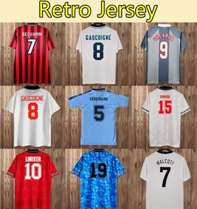 1982 KEEGAN Maillots de football rétro pour hommes LINEKER SCHOLES SHEARER SHERINGHAM LAMPARD 1998 Angleterre Domicile Extérieur 3ème maillot de football Maillot de football Sweat-shirt haut