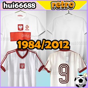 2012 1984 Retro Pologne Team National Retro Soccer Jersey