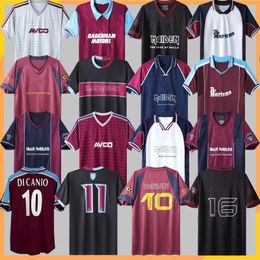 1986 89 West Hams retro voetbalshirts Iron Maiden 1990 95 97 DI CANIO KANOUTE LAMPARD 1999 2001 2008 2010 2011 Voetbalshirts Heren Uniformen 666