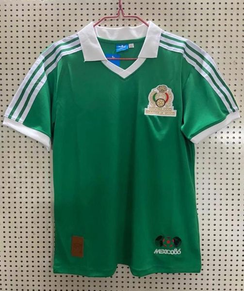 1986 Coupe du monde MEXICO Retro Soccer Jersey 86 Mexico National M Hugo Sanchez Negrete Classic Vintage Football Shirt4685694