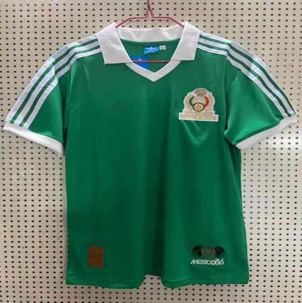 1986 Coupe du monde MEXICO Retro Soccer Jersey 86 Mexico National M Hugo Sanchez Negrete Classic Vintage Football Shirt8249851