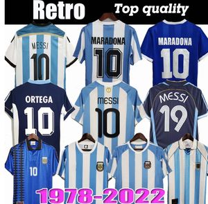 1987 1986 1998 Argentine rétro Soccer Jersey Maradona 1994 1996 2002 2006 2014 Kempes Batistuta Riquelme Higuain Kun Aguero Caniggia Aimar Football Shirts