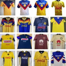 1987 1988 2001 2002 Retro Soccer Jerseys Club America Liga MX Football Shirts Mexico R.Sambueza P.Aguilar O.Peralta C.Dominguez Matheus 94 95 96 97 05 06 11