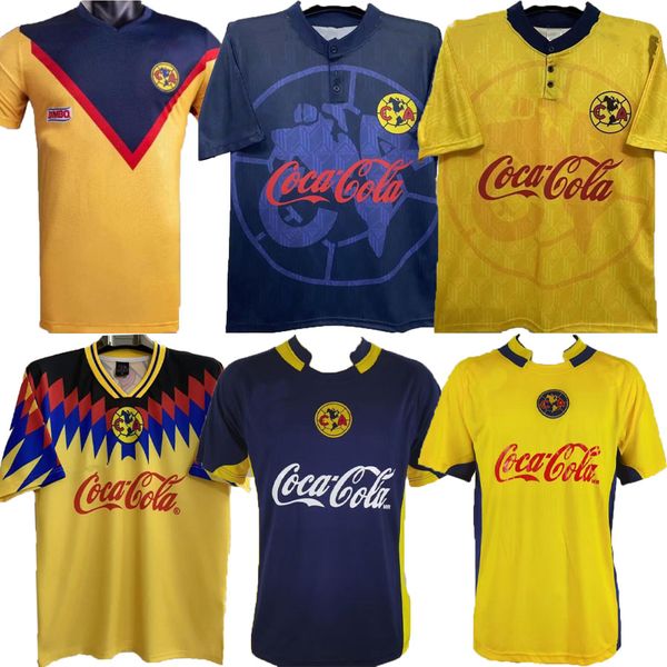 1987 1988 Maillots de football RETRO Club America LIGA MX MEXIQUE R.SAMBUEZA P.AGUILAR O.PERALTA C.DOMINGUEZ MATHEUS 94 95 05 06 Maillots de football uniformes