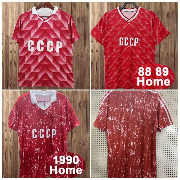 1987 1988 Unión Soviética Retro BELANOV Soccer Jersey 1990 BLOKHIN Home Classic Vintage Camiseta de fútbol de manga corta