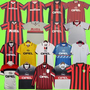 Milan voetbalshirts Retro 1963 1988 1989 1990 1991 1992 1993 1994 1995 1996 1997 1998 1999 voetbalshirt vintage AC MALDINI lange mouw 88 89 90 91 92 93 94 95 96 97 98 99 00