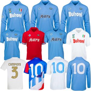 1985 1986 1987 1988 napoli retro voetbalshirts 1989 1990 1991 Napels 22-23 CAMPIONI D ITALIA Maradona FERRARA Careca vintage klassiek voetbalshirt