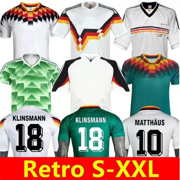 1988 1990 1996 1998 Maillots de football GermanyS Retro Littbarski BALLACK KLINSMANN 2006 2014 16 chemises KALKBRENNER 1996 2004 Matthaus Hassler Bierhoff KLOSE