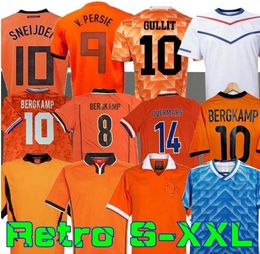 1988 89 91 95 96 Camisetas de fútbol Retro Marco Van Basten Gullit 97 98 Voetbal Shirt Seedorf Bergkamp Kluivert Robben 2002 1974 Caliente