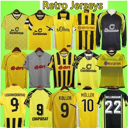 1988 Dortmunds Retro voetbalshirts RICKEN MOLLER HERRLICH RETRO CHAPUISAT REINA BOBIC DEDE RICKEN Home Away vintage voetbalshirt T REUS Borussia Moller 1998 2000