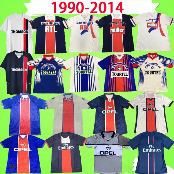 1988 PSG Retro Jerseys Maillots de football paris soccer Jerseys 1990 1991 1992 1993 1994 1995 1996 1999 2001 2013 2014 PSGS 90 91 92 93 94 95 96 98 99 12 13 14 Chemise vintage