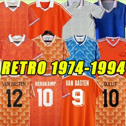 1988 Retro Netherland Soccer Jerseys 2012 Gullit Van Basten Holland Chemises de football Classic Rijk 90 92 1986 1988 1989 1991 1994 1990 1992 86 88 89 91 94 92