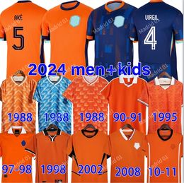 1988 Retro Soccer Jerseys van Basten 1996 1997 1998 1994 Bergkamp Gullit Rijkaard Davids Football Kirt KiT Kit Seedorf Kluivert Cruyff Sneijder 24 25