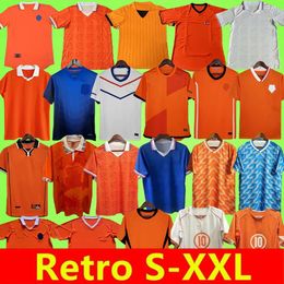 1988 Retro Soccer Jerseys Van Basten 1996 1997 1998 1994 Bergkamp Gullit Rijkaard Davids Football Shirt Kid Kit Seedorf Kluivert Cruyff Sneijder 24 25 Pays-Bas