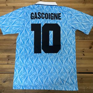 1990 1991 1992 LAZIO camisetas de fútbol GASCOIGNE 10 VERON SIMEONE clásico VINTAGE Calidad uniforme camiseta kits hombres Maillots de fútbol jersey