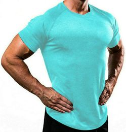 199 hommes printemps haut de sport maillots t-shirts été à manches courtes Fitness t-shirt coton hommes vêtements sport t-shirt