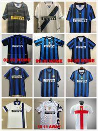 1990 1997 1998 1999 Vinatge rétro J. Zanetti Adriano Soccer Jerseys Ronaldo Milito Sneijder Baggio Vieri Ibrahimovic Zamorano Batistuta Crespo Shirt de chemise de football