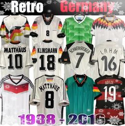 1990 1998 1988 1996 Germanys Retro Littbarski Ballack voetbal jersey Klinsmann 2006 2014 Shirts Kalkbrenner 1996 2004 Matthaus Hassler Bierhoff Klose
