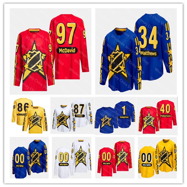 2024 All Star Game Jersey de hockey sobre hielo David Pastrnak Alex Ovechkin Nick Suzuki Jack Hughes Igor Shesterkin Dylan Larkin Sidney Crosby Artemi Panarin Auston Matthews