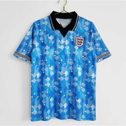 1990 Engeland Jersey Thai Home / Away Match Football Shirt Training Suit voor Buchlet Gascoigne