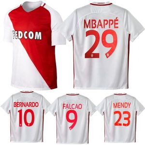 16 17 As Monaco retro voetbalshirts Falcao oude Moutinho MBAPPE Maillot De Foot Lemar Bernardo Silva vintage klassiek voetbalshirt