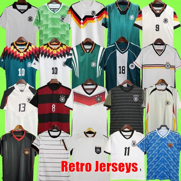 1990 GermanyS Retro MATTHAUS maillots de football Sweatshirt 1980 88 92 94 96 98 2002 04 06 10 14 maillots de football vintage T West VOLLER Moller GOTZE MATTHAUS KLOSE KLINSMANN