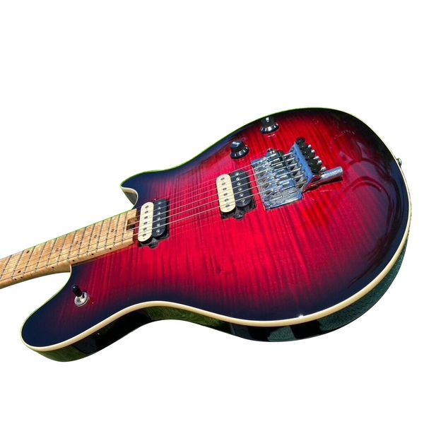 Guitarra eléctrica Peavey USA Standard Black Cherry Flametop Floyd Rose de los años 90