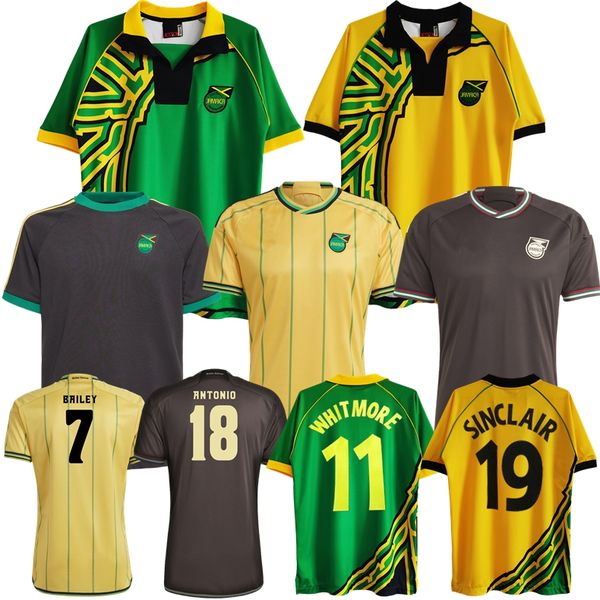 2024 1998 Maillots de football de la Jamaïque 23 24 Équipe nationale de football Bailey ANTONIO REID Nicholson Sinclair Whitmore à la maison chemises rétro vintage