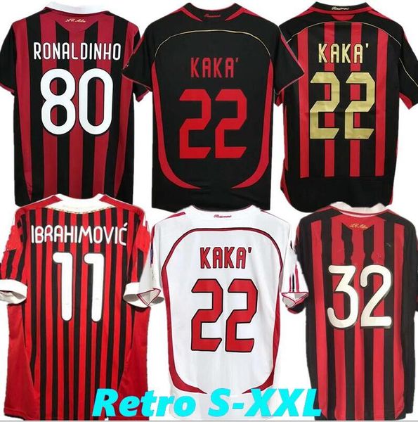 1991 1992 Retro Classic Milan Inzaghi Soccer Jerseys 98 99 00 01 02 03 04 05 06 06 07 09 10 PILLO KAKA MALDINI