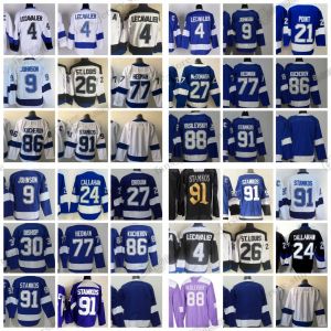 1992-1999 CCM Retro Stamkos College Hockey Jersey Lecavalier Martin Johnson Point Callahan McDonagh Bishop Hedman Vasilevskiy Kucherov Embro