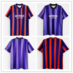 1993, 1994, 1995, 1996 Maillot de football rétro RanGeRs GASCOIGNE LAUDRUP futbo Retro Camisas Uniform Set Maillot de football pour homme