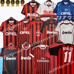 1993 1994 1995 96 97 06 07 Camisetas de fútbol retro local visitante WEAH BAGGIO BARESI Shevchenko KAKA RONALDO GILARDINO 99 00 11 12 14 15 Tercera camiseta clásica de fútbol vintage