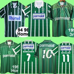 1993 1994 Palmeiras R. Carlos Retro Soccer Jerseys 1996 Mens Edmundo Zinho Rivaldo Evair Mens Uniforms Camisas de Futebol Football Shirts