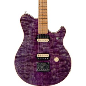 1993 Ernie Ball Music Man V Halen Hardtail Translucent Purple Quilt Guitar elektrische gitaren