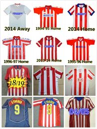 1994 1995 1996 1997 2003 2004 2005 Retro Atletico Simeone Soccer Jerseys 10 11 13 14 15 18 19 F.Torres Caminero Arda Griezmann Falcao Gabi Vintage Klassieke Voetbal Shirt