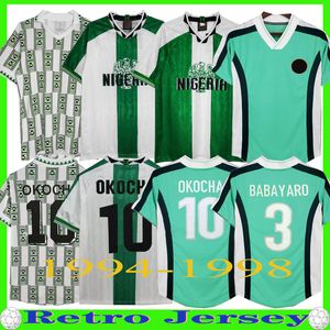 1994 1996 1998 rétro Nigeria OKOCHA maillots de football maillot de football nigérian AMOKACHI KANU BABAYARO FINIDI classique