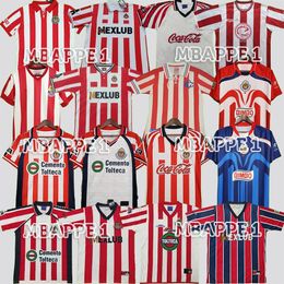 1994 95 96 97 98 99 Chivas Guadalajara Retro Soccer Jersey 2001 02 06 07 R. Ramirez B. Galindo R. Morales O. Bravo Home Football Shirt Football