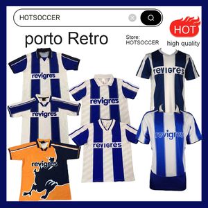1994 95 97 99 Porto Retro Voetbalshirts 2001 03 04 Bekerfinale thuis uit Heren DECO-tenues Blauw geel klassiek Uniform McCARTHY DERLEI finale Vintage voetbalshirt